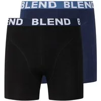 Blend Boxershorts BHEATON 2-pack trunks solid (Packung, 2-St) aus Baumwollmischung mit Baumwolle und Elasthan, bequeme Passform