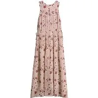 Bhoem Midikleid BHOEM ärmelloses Midikleid mit Blumen-Print (1-tlg)