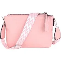 MIRROSI Umhängetasche Damen, Veganleder Crossbody Tasche Bag, Schultertasche (Extra Schlichtes Design mit einem 5 cm breiten Tragegurt, 29x16,5x7cm (BXHXT), gemusterten & verstellbaren Schulterriemen