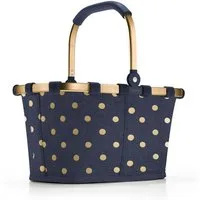 REISENTHEL® Einkaufskorb, Carrybag XS Metallic Dots blue 5 Liter