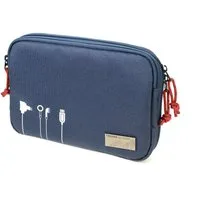 TROIKA Organizer GO URBAN TECH POUCH 27,5x20,5x3 cm – Tasche aus recyceltem Material (1 St), mit Trolley-Befestigung, Reißverschlüssen & Fächern für Zubehör