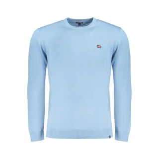 Norwegen 1963 Blauer Baumwollpullover für Herren