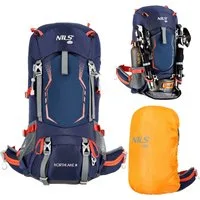NILS CAMP Trekkingrucksack Wanderrucksack "Northlake" Outdoor Rucksack 30L+10L Tourenrucksack, mit Rain Cover & Air Flow System