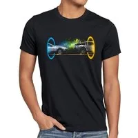 style3 T-Shirt Delorean Portal zeitreise marty mcfly dmc-12 zurück in die zukunft