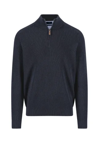 FYNCH-HATTON - Troyer Zip, Structure, Supersoft navy - Gr. - L