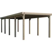 weka Einzelcarport 617 Gr.3, BxT: 322x802 cm, 215 cm Einfahrtshöhe