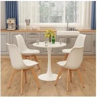 Vicco Esstisch Carl, Weiß, 70 x 70 cm (1-St)