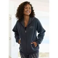 LASCANA Kapuzensweatjacke mit seitlichen Taschen und Innen angeraut, Loungewear