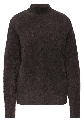Street One - Kuscheliger Strukturpullover deep roast brown - Gr. - 42