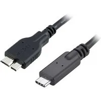 Bolwins B48 USB-C auf USB 3.0 micro B Stecker USB C zu Micro B 3.0 Kabel 30cm USB-Kabel, USB-C, USB 3.0 micro B (30 cm), Synchronisierung und Aufladen