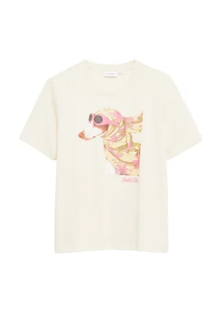comma - T-Shirt beige - Gr. - 44