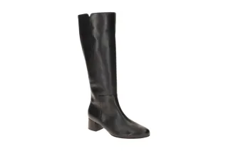 Gabor Damenstiefel 75.689 Schwarz Elegant Langschaft Kniehoch Blockabsatz