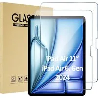 Forrlite Schutzfolie Panzerglas für iPad Air 11 Zoll/iPad Air 7/6. Generation Schutzfolie, (Displayschutz Kompatibel mit iPad Air 11 Zoll M3 2025/ M2 2024 (7/6. Generation), iPad Air 7/6.Generation (11 Zoll,Modelle 2024/2025), 9H Härte 2.5D [Hohe Auf