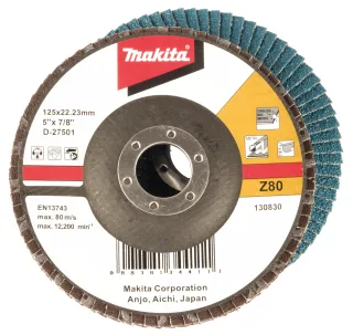 Makita Fächerschleifscheibe 125mm Z80 - D-27501