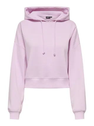 ONLY - ONLSWEAT LIFE L/S HOODIE CROPPED SWT Winsome Orchid - Gr. - XL