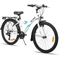 HILAND Kinderfahrrad Sentry+ 20 24 Zoll Mountainbike, MTB für Kinder Jungen Mädchen, mit 6 Gang Schaltung, Gepäckträger, Kotflügel, Fahrradklingel,V Bremse