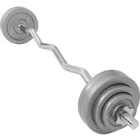 GORILLA SPORTS Hantel-Set SZ-Curlset Gusseisen 35 kg mit Verschlüssen