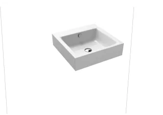 Kaldewei Wand-Waschtisch PURO, Modell 3163 mit Überlauf 460x460mm, 901306003001 901306003001
