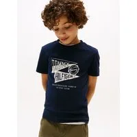 Tommy Hilfiger T-Shirt TEXTURED GRAPHIC PRINT TEE SS für Kinder bis 16 Jahre