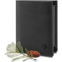 Wolfstrøm Geldbörse 'Svåla Classic' - Mini Portemonnaie Leder, Slim-Wallet mit NFC Schutz (Geschenkbox, Made in Europe), Vollnarbenleder, Made in Europe, Bis zu 11 Karten, Pull-Up Fach