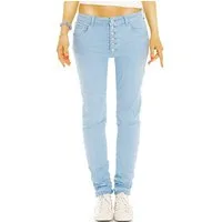 be styled Boyfriend-Hose Bequeme Boyfriend Hose mit Knopfleiste - Stretch Hose - Damen - j43p mit Stretch-Anteil