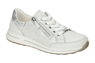 ara 12-24801 78 OSAKA 2.0 Damen Schn?r-Halbschuhe wei? silber bequem H Weit