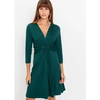 bonprix Jerseykleid für Alltag, aus Viskose-Mix, ausgestellte Passform, 3/4-Ärmel