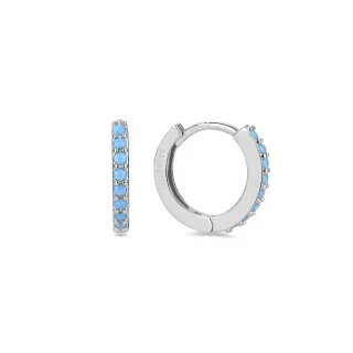 Luxenter 925 Sterling Silber mit Türkis rhodiniert Ohrringe - Valarys
