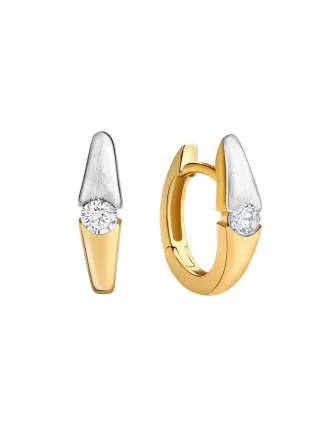 Celesta Gold Ohrring 375/- Gelbgold 2farbig Zirkonia