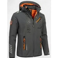 Geographical Norway Softshelljacke Herren Herbst Winter Jacke Softshell Outdoor Übergangsjacke (Packung, 1-St) Mit Kaputze S Bis 7XL