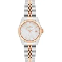 Rhodenwald & Söhne Quarzuhr Cassina silber/roségold, Armband aus Edelstahl