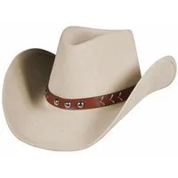 thetru Cowboy-Kostüm Cowboyhut beige, Heller Westernhut für Cowboys und Rinderbarone