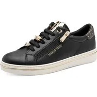 MARCO TOZZI Plateausneaker Halbschuh, Freizeitschuh, Schnürer mit Schmuckelementen und MT-Logo