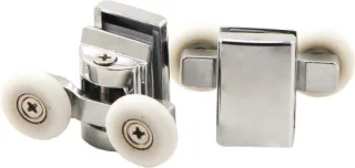 Neuesbad UPPER DOUBLE ROLLERS, Chrom, für 6MM Glas, DIA 23MM (2 PCS) NB1DEXKCO1RC041