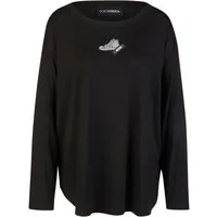 Doris Streich Longshirt mit dekorativem Sneaker-Badge