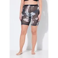 Ulla Popken Shapingpants Strumpf-Radler Mesh Muster Oberschenkel-Schutz
