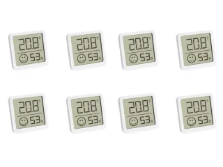 TFA Digitales Thermo-Hygrometer 30.5053.02.04, 8 Stück, weiß