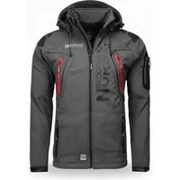 Geographical Norway Softshelljacke Herren Herbst Winter Jacke Softshell Jacke Outdoor Übergangsjacke (1-St) Mit Kaputze 3XL Bis 7XL