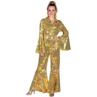 thetru Kostüm Disco Catsuit gelb, Ein glänzendes Beispiel für eine 70er Jahre Dancing Queen!