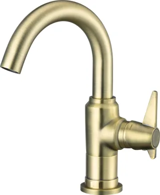 Neuesbad Serie 400 Waschtischarmatur, ohne Ablaufgarnitur, messing NB1DEBQT_M20M1
