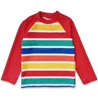 Toby Tiger Bade-Shirt Badeshirt mit Happy Streifen