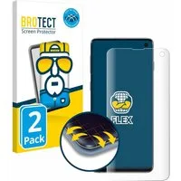 BROTECT Displayschutzfolie Fullscreen Schutzfolie für Samsung Galaxy S10, 2 Stück, Displayschutz Folie Fullcover Klar Transparent