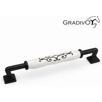 Gradivo Möbelgriff Schrankgriff Bügelgriff 938 - Schwarz, 192 mm