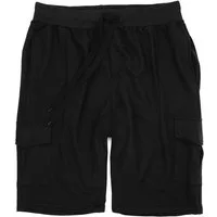 Lavecchia Cargoshorts Lavecchia Herren Sweatshorts Bermuda LV-2011 (Black, 8XL) kurze Jogger Sweat Hose