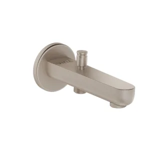 VitrA Flow Soft Wanneneinlauf mit Brauseabgang Ausladung Auslauf 16 cm gebürstet,A4312634EXP A4312634EXP