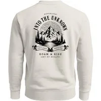 Neverless Sweatshirt Herren Sweatshirt mit Rückenprint - Into the Unknown - Regular Fit