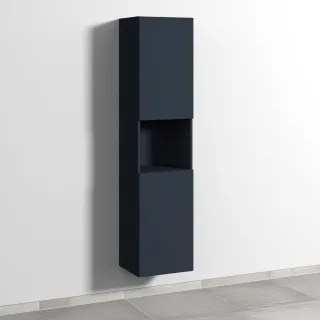 Sanipa 3way Hochschrank mit 2 Türen und 1 offenem Fach, Marine-Matt SP1171R