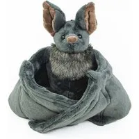 Teddys Rothenburg Kuscheltier Fledermaus groß mit Band schwarz 73 cm Plüschtier (Stofftier, Plüschfledermaus, Stofffledermaus)
