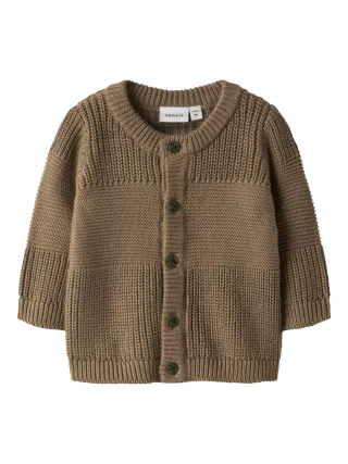 NAME IT - NBMBOYS LS KNIT CARD toasted coconut - Gr. - 68