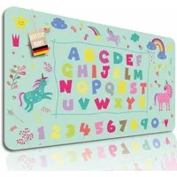 Lineo Schreibtischunterlage Malunterlage für Kinder abwischbar, (1 tlg., XXL Kinder-Tisch-Unterlage)